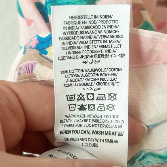 Mini Boden Pink Mermaids Cotton Girls Sundress Flutter Sleeves Sz 8-9y - Picture 9 of 11